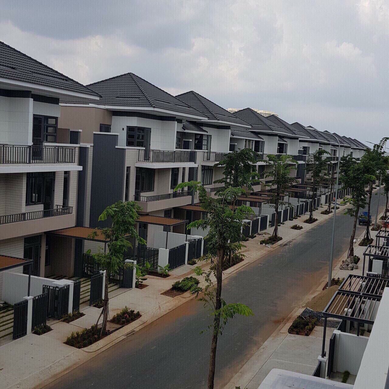 Những căn biệt thự đang trong quá trình hình thành chuẩn bị bàn giao quý khách hàng vào ở