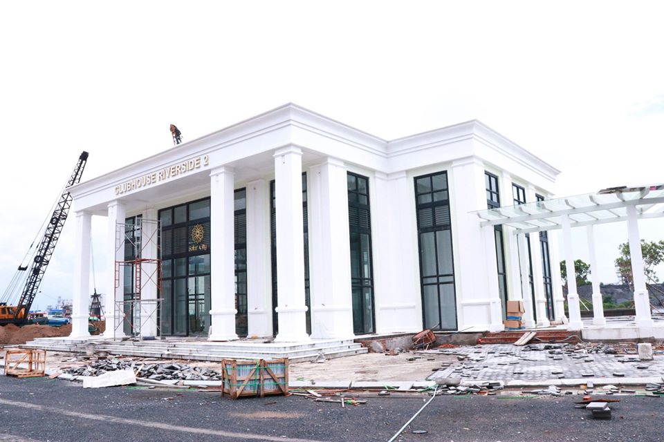 Khu club house đang dần hoàn thiện